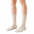 Calze lunghe 43-46 beige in maglia a coste per uso quotidiano