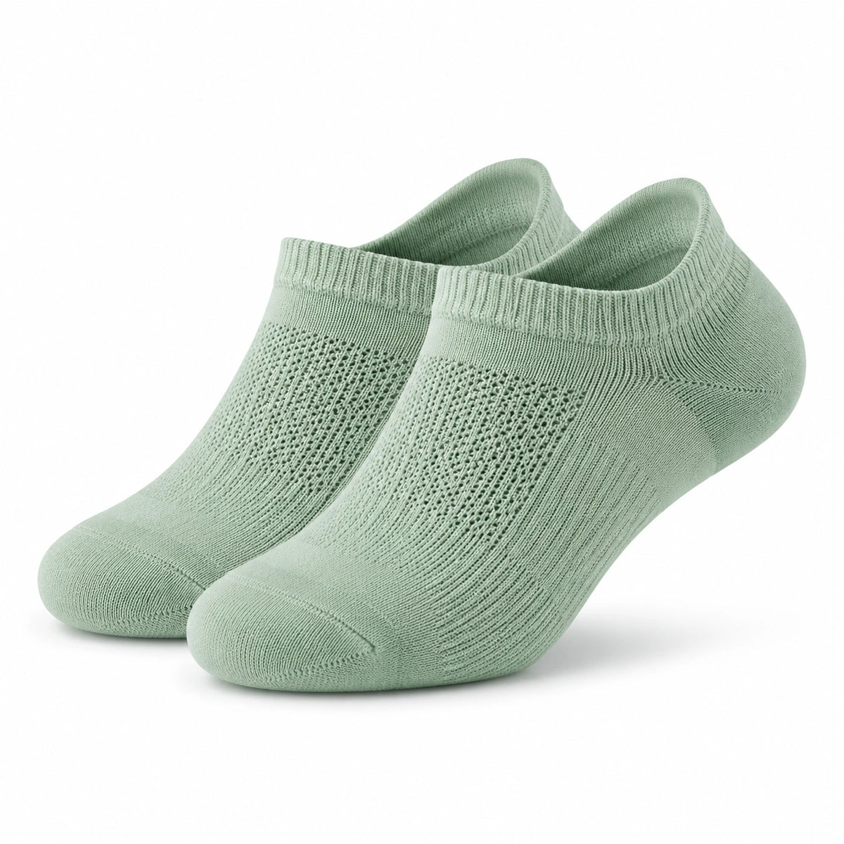 Calze corte 39-42 in maglia verde salvia traspiranti per uso quotidiano