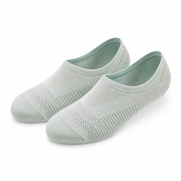 Calzini invisibili 35-38 in maglia verde salvia per uso quotidiano - elasticizzati