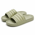 Ciabatte 42/43 in materiale sintetico verde salvia - fascia imbottita per uso quotidiano