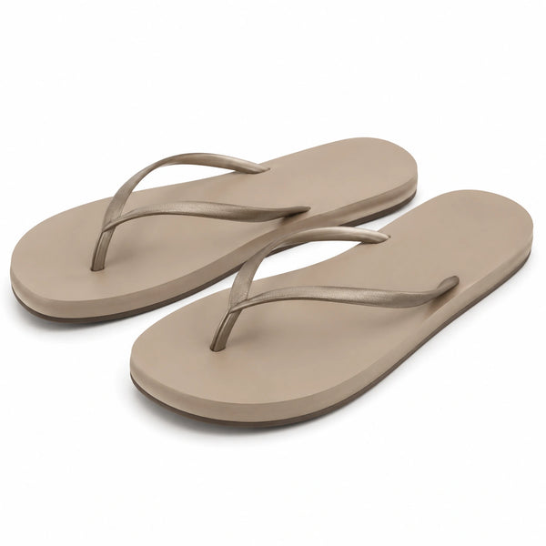 Infradito 38/39 beige in materiale sintetico - stile minimal per il tempo libero