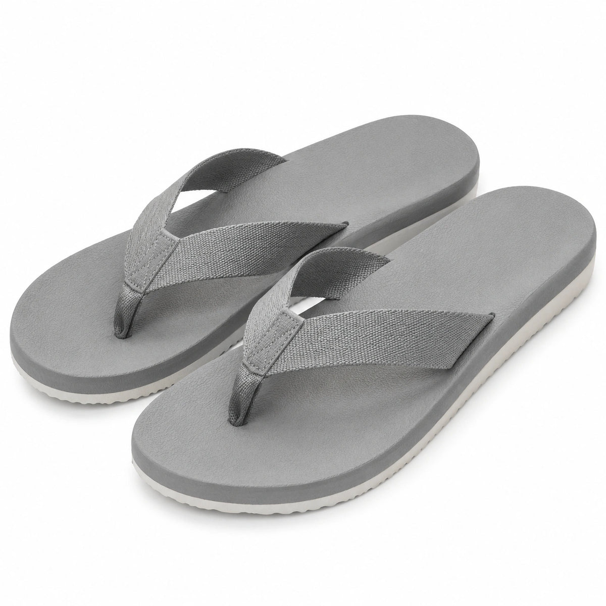 Infradito 40/41 grigie in schiuma sintetica con fascia in tessuto - casual estive