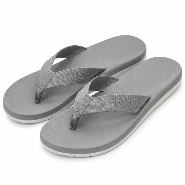Infradito 40/41 grigie in schiuma sintetica con fascia in tessuto - casual estive