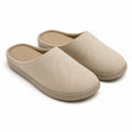 Pantofole 38/39 in tessuto sintetico beige da interno con punta chiusa