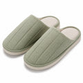 Pantofole da casa 40/41 in tessuto verde salvia con suola antiscivolo