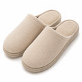 Pantofole da casa 40/41 beige in tessuto con suola sintetica - stile slip-on